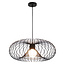 Suspension Fantasia Julia en acier noir, diamètre 57 cm, douille E27, IP20, ampoule non incluse