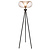 Fantasia JULIA vloerlamp E27 zwart staal Ø44cm hoogte 163cm