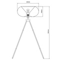 Jolien 1x E27 floor lamp Ø44cm black