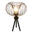 Fantasia Fantasia Julia Tischlampe mit E27-Fassung, Fuß aus schwarzem Stahl, Durchmesser 33 cm, Höhe 48 cm, 1 Lichtpunkt, IP20, Leuchtmittel nicht enthalten.