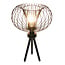 Fantasia Julia lampe de table avec douille E27, pied en acier noir, Ø33 x H48 cm, 1 point lumineux, IP20, ampoule non incluse.