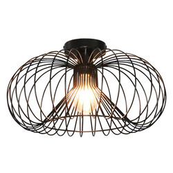 Jolien 1x E27 plafondlamp Ø44cm zwart