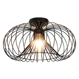 Jolien 1x E27 ceiling lamp Ø44cm black