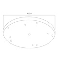 Ronde zwarte plafondrozet 5L Ø40cm