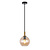 Fantasia Suspension Osira Ø200mm E27 noir-or verre ambré