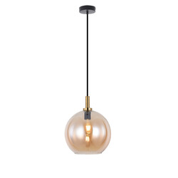 Lámpara colgante Fantasia OSIRA Ø300mm negro-oro-ámbar