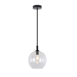 Fantasia Aris hanglamp Ø200mm E27 zwart, helder glas