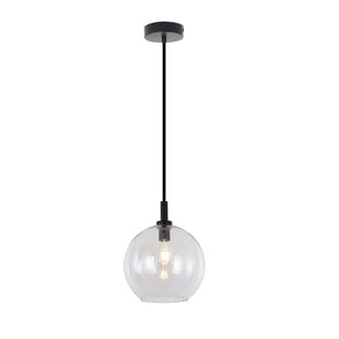 Fantasia Aris hanglamp Ø200mm E27 zwart, helder glas