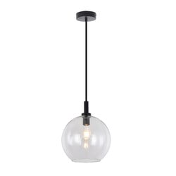 Fantasia Osira hanglamp E27 zwart, helder glas Ø250mm