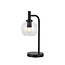 Fantasia Osira table lamp E27 black, clear glass Ø150mm - steel table lamp with 1 light point, IP20