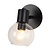 Aris wand licht 1x E14 helder glas + schakelaar