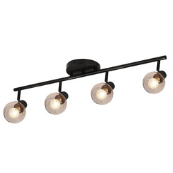 Fantasia Aris ceiling light bar 4x E14 clear glass