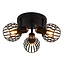 Fantasia Fantasia Janeiro ceiling light with 3 light points, E14 fitting, black with bronze, steel, 390 mm diameter