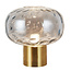 Astrid table lamp E27 Gold + ash gray glass Ø300mm