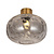 Fantasia Fantasia Astrid plafondlamp E27 goud met asgrijs glas