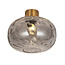 Astrid ceiling lamp E27 Gold + ash gray glass Ø300mm