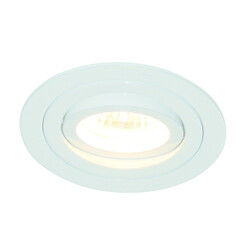 Lina white recessed spotlight LED ROUND white + GU10 5W