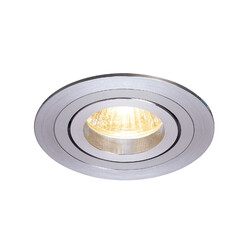 Spot encastrable Lina alu LED ROND alu + GU10 5W