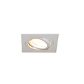 Fantasia Fantasia Lina vierkante inbouwspot in wit aluminium voor GU10-lamp tot 5W, IP20, 90 x 90 mm