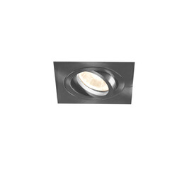 Foco empotrable Lina elegante LED cuadrado aluminio + GU10 5W