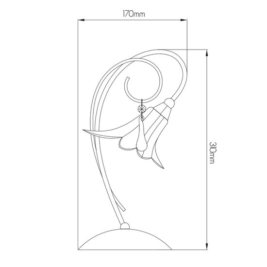 Lampe de table Bart chromée 1xG9 LED incl.