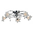 Fantasia Fantasia Tabor ceiling light in chrome with 5x G9 LED (incl.), 2700K warm white light, diameter 628 mm, height 270 mm, IP20.