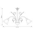 Sofie 5x E14 chandelier