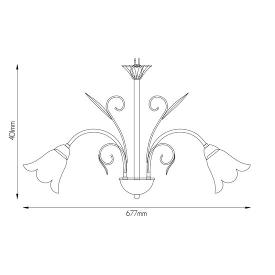 Sofie 5x E14 chandelier