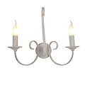 Mark 2x E14 wandlicht antiek wit
