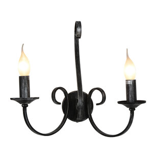 Mark wall light 2xE14 antique black