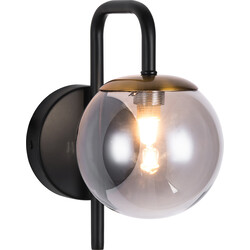 Aplique Hasselt 1x G9 LED incluido negro mate/bronce