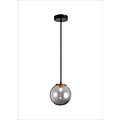 Lámpara colgante Hasselt negra y bronce 1x G9 LED incl.