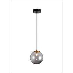 Hasselt black and bronze pendant lamp 1x G9 LED incl.