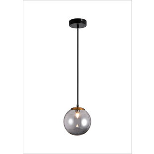 Hasselt zwart en brons pendellamp 1x G9 LED incl.