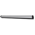 Fantasia Martino industrial LED wall light in black aluminium - 18W, 1306 lumen, 3000K warm white, IP20, 905 mm long