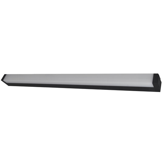 Fantasia Martino applique murale LED industrielle en aluminium noir - 18W, 1306 lumens, 3000K blanc chaud, IP20, 905 mm