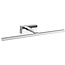 Fantasia Fantasia Aline chrome wall light, LED 12W 840 lumen, 3000K warm white, IP23 splash-proof, 593 x 183 x 60 mm