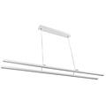 Lámpara colgante LED Fantasia Lino, 2x24W / 3290lm, 3000K blanco cálido, regulable, aluminio blanco, IP20