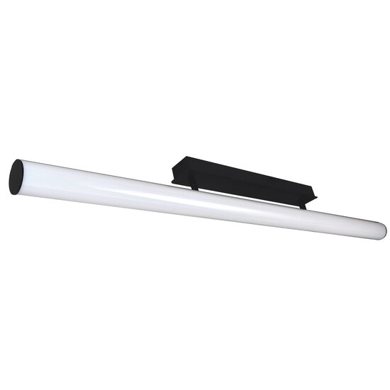Fantasia Fantasia Rory zwarte aluminium LED wandlamp, 117 cm, 24W, 2535 lumen, 3000K warm wit, IP20, energieklasse F