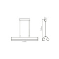 Fantasia Richard suspension double noire, 2x24W LED, 5180 lumens, 3000K blanc chaud, aluminium, dimmable, IP20
