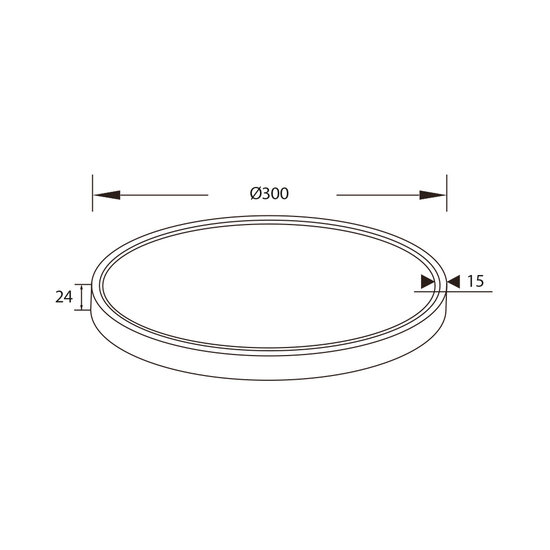 Fantasia Fantasia Opium ronde plafondlamp in wit kunststof, LED 30W 2700K warm wit licht, diameter 300 mm, dimbaar