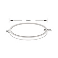 Opium large round ceiling lamp white 40W led 2700K