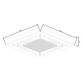 Karel large square ceiling lamp LED 18W 1500Lm 3000K