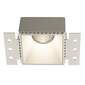 Fantasia Fantasia Kasso foco empotrable cuadrado sin marco para GU10 (bombilla no incluida), aluminio blanco, 84x55mm, IP20