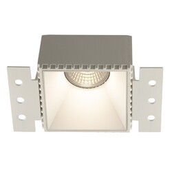 Kasso square rimless recessed spotlight GU10 excl. white