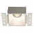 Fantasia Fantasia Kasso spot encastrable carré sans monture GU10 hors ampoule blanc