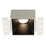 Fantasia Fantasia Casso spot encastrable carré sans monture GU10, aluminium noir, 84x55mm, IP20