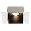 Kasso black square rimless recessed spotlight GU10