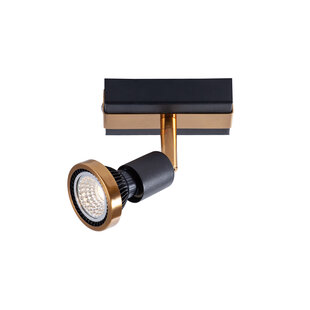 Robin negro/bronce 1L GU10 LED 5W dim incl.