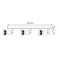 Robin 3L ceiling spotlights black/bronze GU10 LED 5W dim incl.